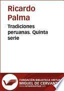 libro Tradiciones Peruanas V