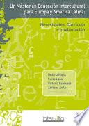 libro Un Máster En Educación Intercultural Para Europa Y América Latina: Necesidades, Currículo E Implantación