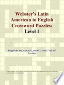 Webster S Latin American To English Crossword Puzzles