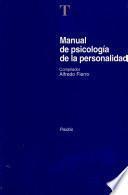 libro Manual De Psicología De La Personalidad