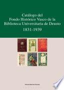 libro Catálogo Del Fondo Histórico Vasco