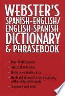 libro Webster S Spanish English, English Spanish Dictionary & Phrasebook