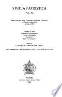 Papers Presented At The Fourteenth International Conference On Patristic Studies Held In Oxford 2003: Liturgia Et Cultus; Theologica Et Philosophica; Critica Et Philologica; Nachleben; First Two Centu