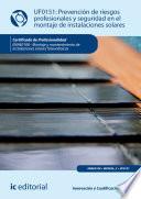 Prevención De Riesgos Profesionales Y Seguridad En El Montaje De Instalaciones Solares. Enae0108